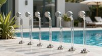 top pool entrance foot sprayers