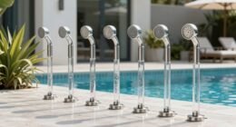 top pool entrance foot sprayers