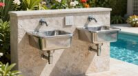 top pool entrance foot washes