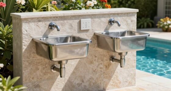 top pool entrance foot washes