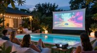 top pool movie projectors