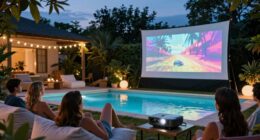 top pool movie projectors