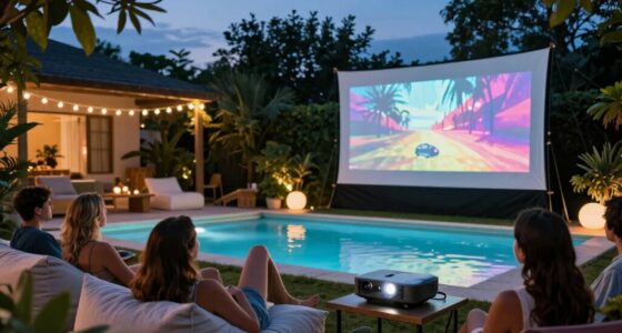top pool movie projectors
