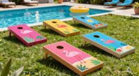 top pool party cornhole sets