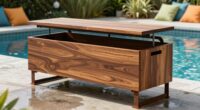 top pool patio storage benches