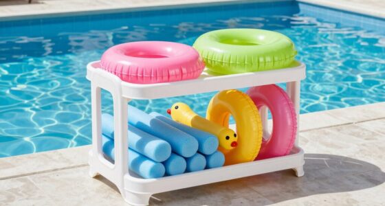 top pool toy storage racks