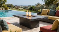 top poolside fire tables