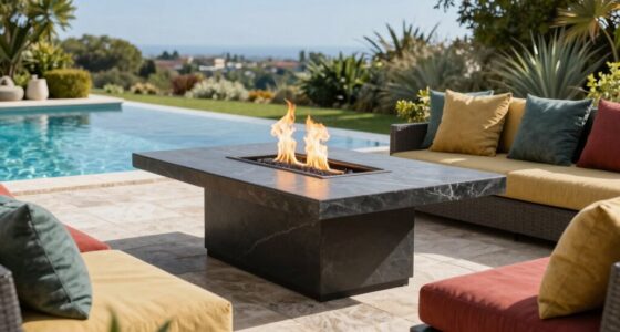 top poolside fire tables