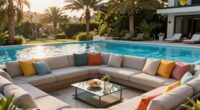 top poolside outdoor sectionals