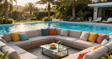 top poolside outdoor sectionals