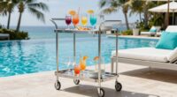 top poolside serving carts