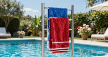 top poolside towel racks
