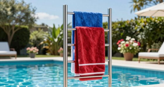 top poolside towel racks