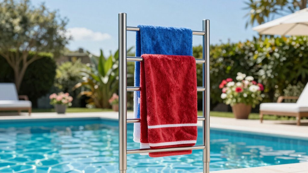 top poolside towel racks
