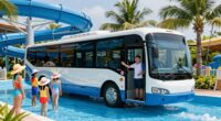 transportation options for water parks