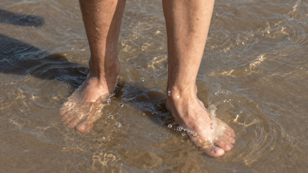 water resistance makes walking challenging