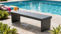water resistant poolside benches