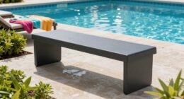 water resistant poolside benches
