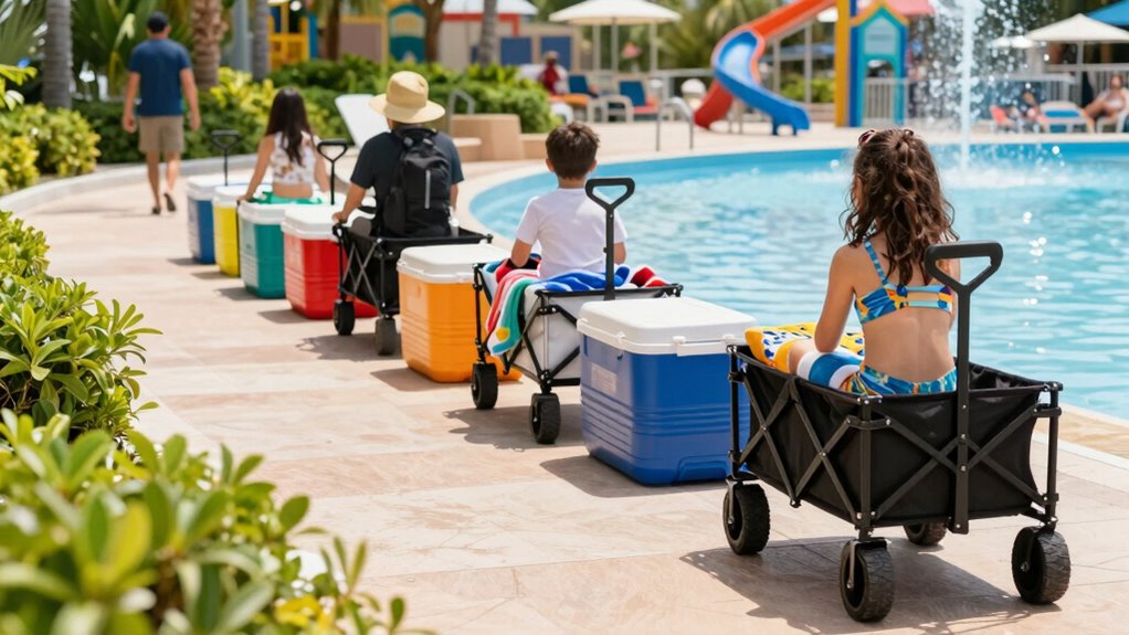 wheeled gear for water fun