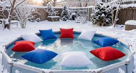 winter pool pillow options