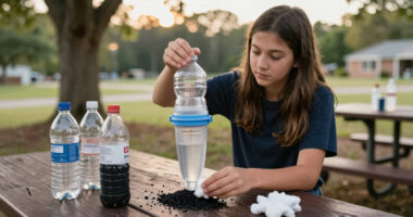 A junior high school student from Warrenton, Virginia, built a water filter in her garage that removes 95.5% of microplastics from drinking water.