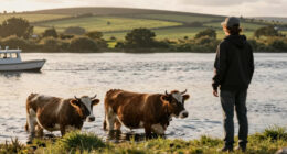 Cows are actually really good swimmers and in Ireland they’re taken by boat to graze on offshore islands.