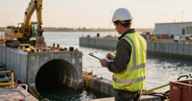 First tunnel element of the Fehmarnbelt Tunnel immersed