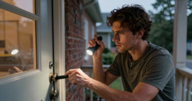 Residents kept reporting strange burglaries inside their homes, even though all the doors were locked. Police finally caught the thief and asked him to show how he was getting in