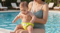 TIL swim diapers let the pee go in the pool, they are actually designed to