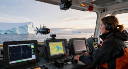 Unmanned submarine mapping West Antarctica’s Dotson Ice Shelf reported strange under-ice structures, then went silent after traveling underwater roughly ten miles towards the ice shelf’s center.