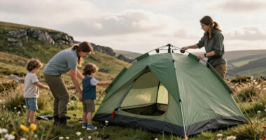 An almost wild camping trip: alternative family fun in the Peak District