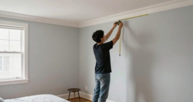 Picture Rail Molding Made Their 140-Square-Foot Bedroom Feel Taller