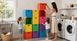 A Family Of 5 Used "Cabinet Tetris" To Transform Their Laundry Room