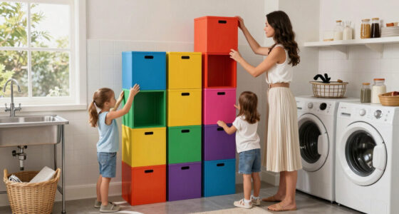 A Family Of 5 Used "Cabinet Tetris" To Transform Their Laundry Room