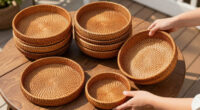 Aldi Just Dropped $10 Scalloped Woven Baskets and Trays