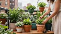 Renter-Friendly DIYs Transformed This NYC Balcony Into A Lush Oasis