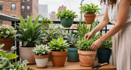 Renter-Friendly DIYs Transformed This NYC Balcony Into A Lush Oasis
