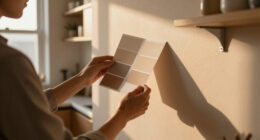 2 Paint Colors Made This Tiny Kitchen Feel Cozy Without Adding A Single Inch