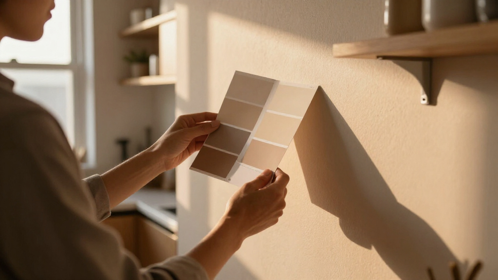 2 Paint Colors Made This Tiny Kitchen Feel Cozy Without Adding A Single Inch