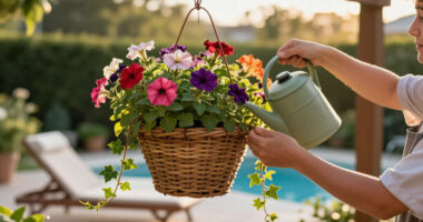 6 Simple Ways To Give Hanging Baskets A Refresh In August – And Keep Containers Looking Lush All Fall