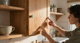 A Vintage Farmhouse Makeover Made These ’80S Kitchen Cabinets Unrecognizable