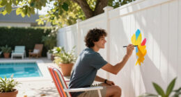 Before & After: A Renter-Friendly (And Budget-Friendly) DIY Project With Bright Red Paint