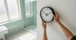 I Moved A Clock To My Bathroom, And It Changed My Morning Routine Forever