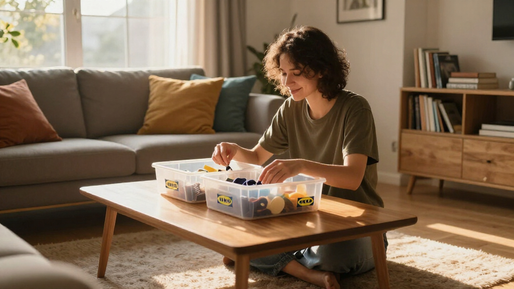 IKEA’s $13 Storage Gem Solved My Small Living Room Problems