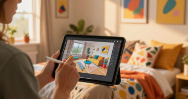 See How We Used Our New 3D Design Tool To Create A Cute And Colorful Dorm Room