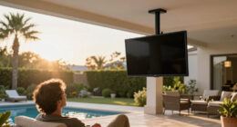 She Didn't Want Her TV Taking Up Wall Space — So She Hung It From The Ceiling