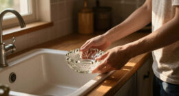 I’m Putting A Vintage Glass Ashtray By My Kitchen Sink (It’s So Pretty!)
