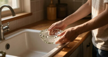 I’m Putting A Vintage Glass Ashtray By My Kitchen Sink (It’s So Pretty!)