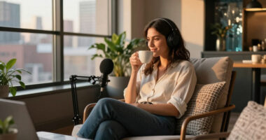 Podcaster Amanda Hirsch’s NYC Apartment Feels Like A Quiet, Hotel-Like Escape From The City