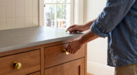 A $600 Vintage Charm Redo Reversed A Gray Flip In An “Uninspired” Kitchen
